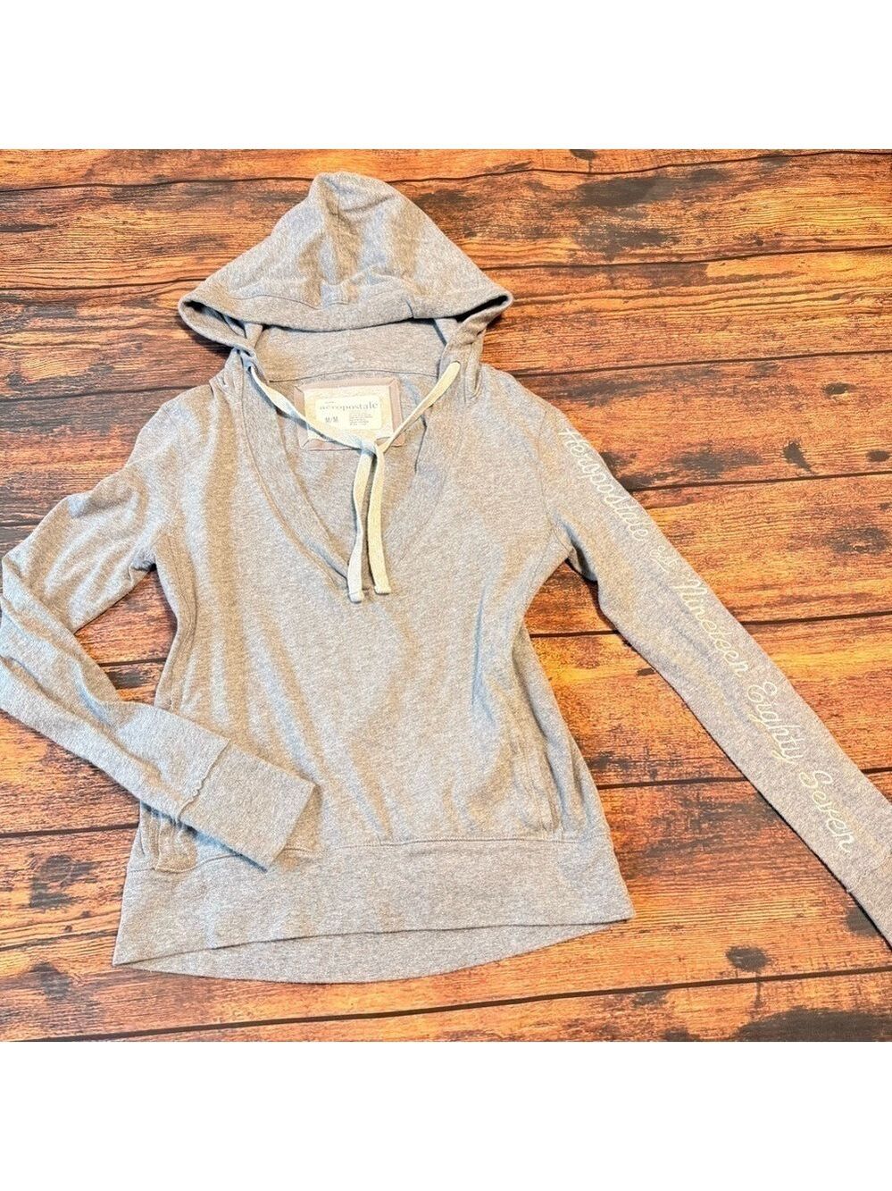 Y2K Aeropostale Hooded Long Sleeve Top M